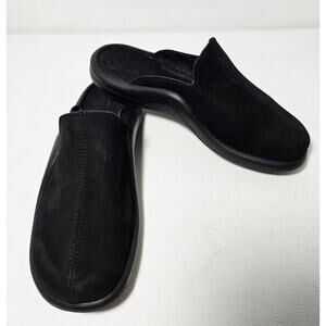 Hammacher Schlemmer UNISEX Clogs Mules Slides Black Shoes SZ 39EU/M 6.5US/W 9